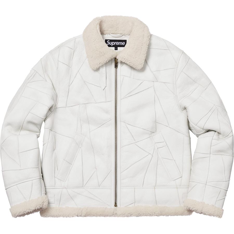 Supreme Patchwork Shearling B3 Jacket White - Novelship